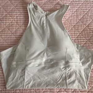 White Sleeveless Athletic Top
